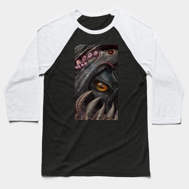 The Outer Demon Baseball T-Shirt by CannibalChris